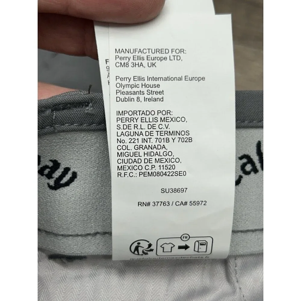 CALLAWAY GOLF PERFORMANCE PANTS Size 32x34 (actual 34x34) Grey STRETCH OPTI DRI